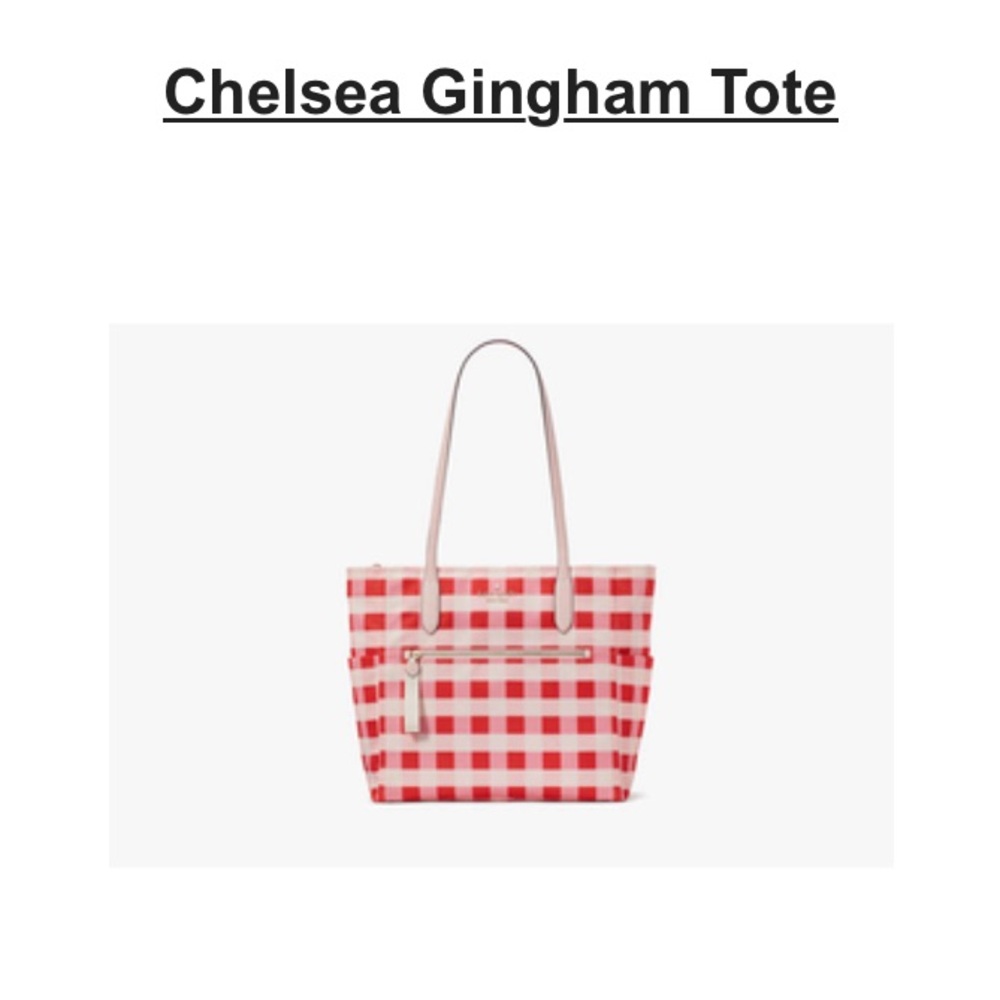 Kate Spade Chelsea Gingham Tote